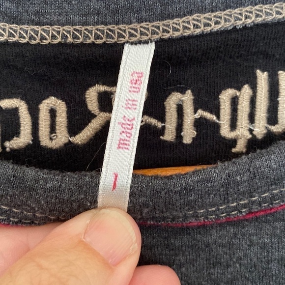 ALP N ROCK Patch Embroidered Long Sleeve Thermal Top, Size 1 (X-Small) - Picture 3 of 12